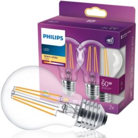 Zestaw 2x żarówka LED Philips classic 60W A60 E27 WW CL NDRF2SRT6 1op.