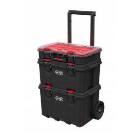 Zestaw 3 skrzynek Keter Stack 'N' Roll 150L