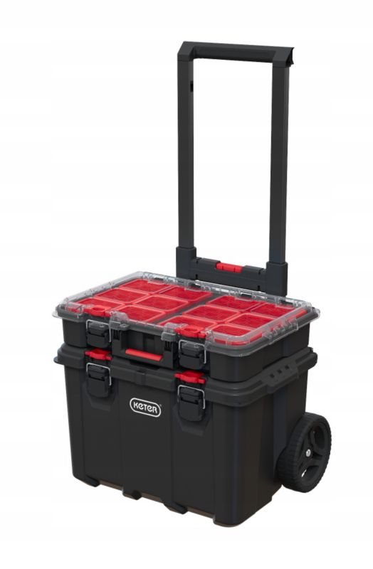 Zestaw 3 skrzynek Keter Stack 'N' Roll 150L