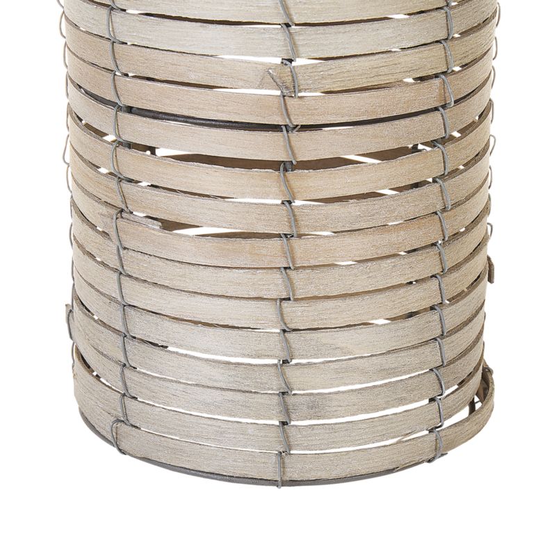 Zestaw 3 świeczników Rovare Drewno topolowe 60/39/25 cm Szary 1 kpl
