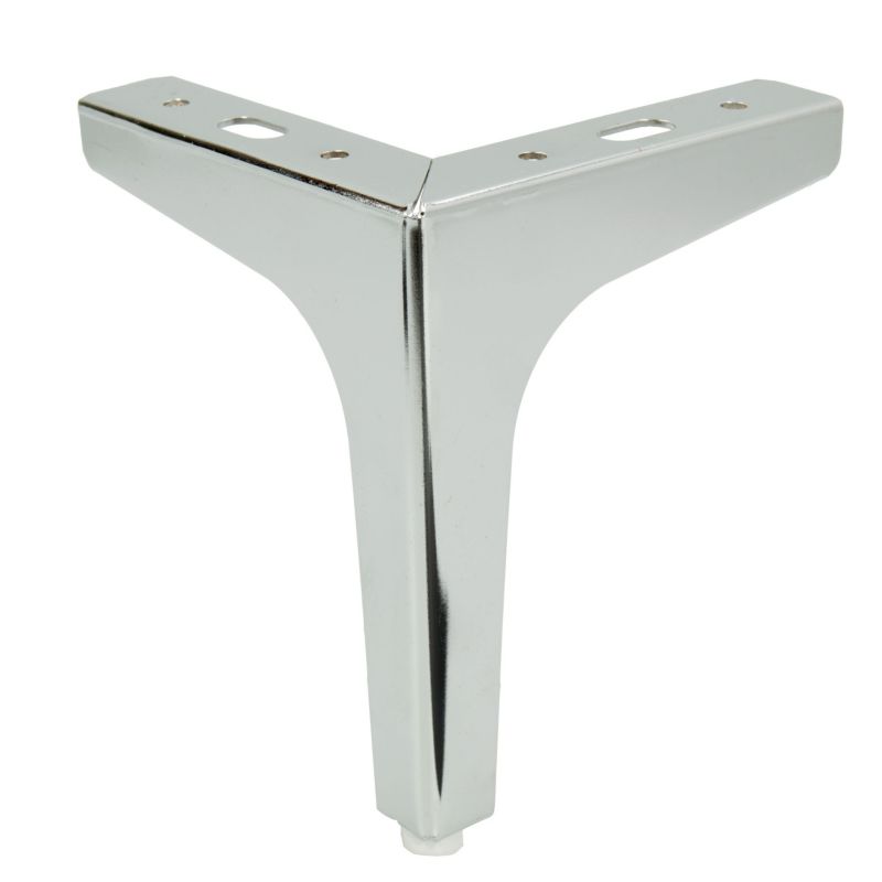 Zestaw 4 nóżek meblowych B&B Kotwica srebrny chrom wysokość 15 cm  4 szt
