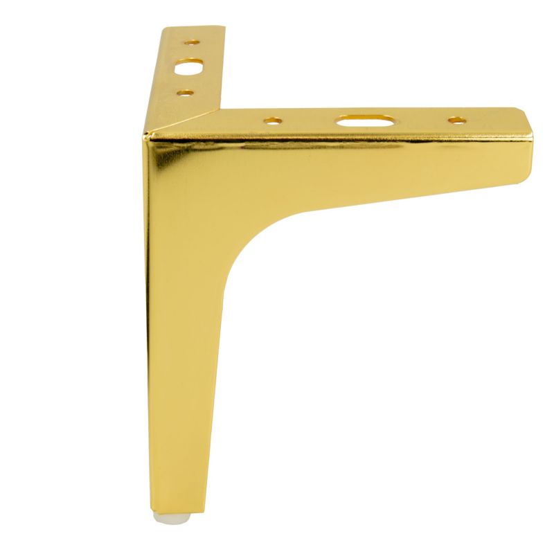 Zestaw 4 nóżek meblowych B&B Kotwica Złoty chrom, wysokość 15 cm  4 szt