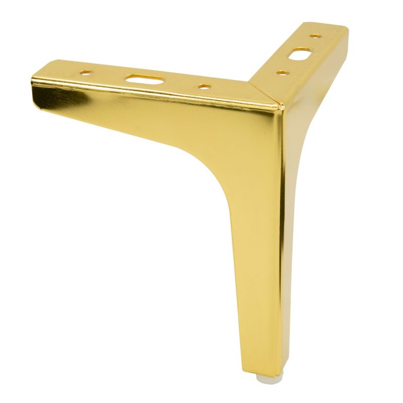 Zestaw 4 nóżek meblowych B&B Kotwica Złoty chrom, wysokość 15 cm  4 szt