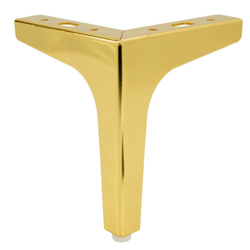 Zestaw 4 nóżek meblowych B&B Kotwica Złoty chrom, wysokość 15 cm  4 szt