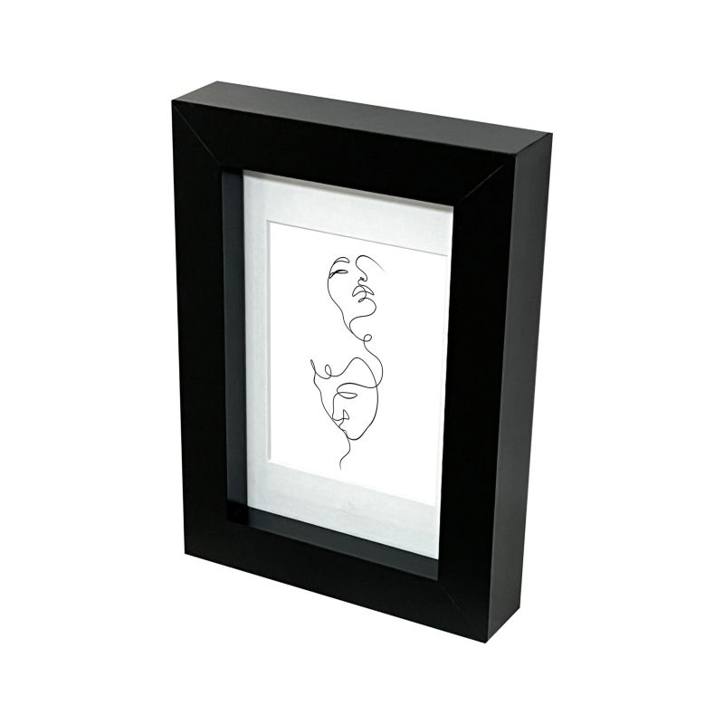 Zestaw 4 ramek GoodHome Islande czarne