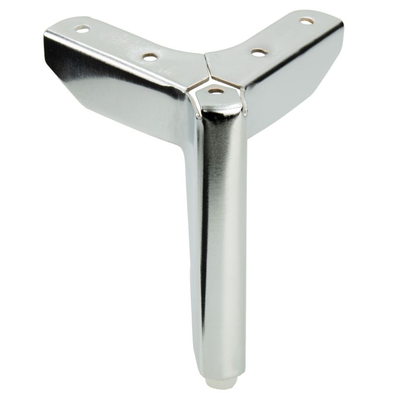 Zestaw 4 sztuk noga meblowa B&B Kotwica Loft srebrny chrom wysokość 12 cm  4 szt