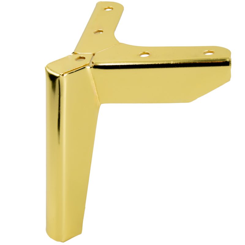 Zestaw 4 sztuk noga meblowa B&B Kotwica Loft złoty chrom wysokość 12 cm  4 szt