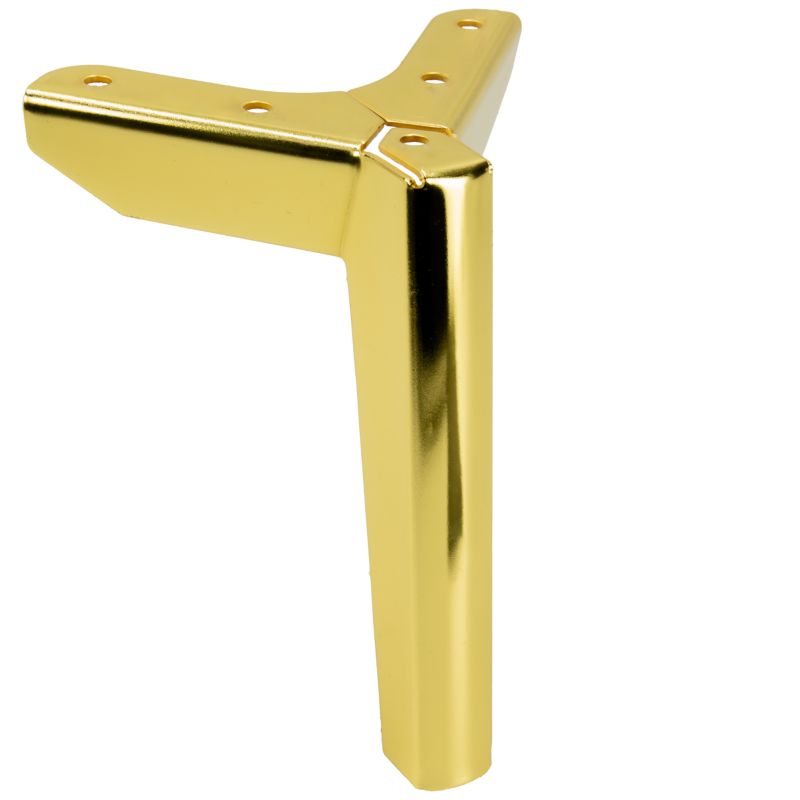 Zestaw 4 sztuk noga meblowa B&B Kotwica Loft złoty chrom wysokość 15 cm  4 szt