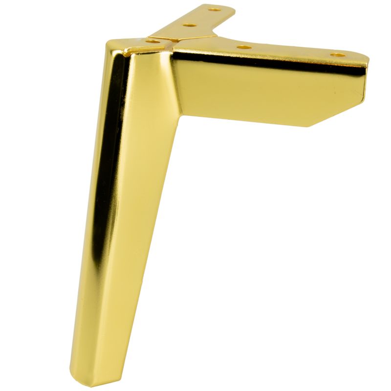 Zestaw 4 sztuk noga meblowa B&B Kotwica Loft złoty chrom wysokość 15 cm  4 szt