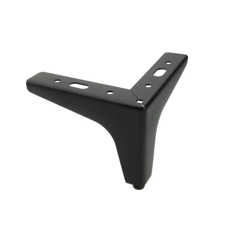 Zestaw 4 sztuk noga meblowa Kotwica czarny mat wysokość 10 cm  4 szt nóżek + 16 wkrętów GRATIS B&B