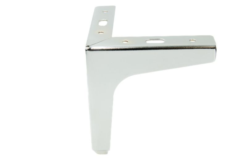 Zestaw 4 sztuk noga meblowa Kotwica srebrny chrom wysokość 13 cm  4 szt nóżek + 16 wkrętów GRATIS B&B