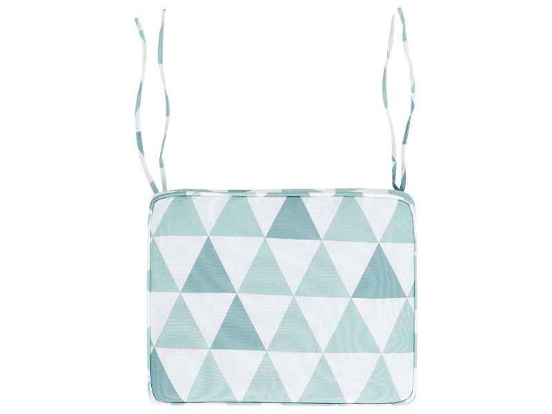 Zestaw 6 poduszek siedziskowych Wzór geometryczny Tolve 39 x 31 cm Błękitny 1 kpl