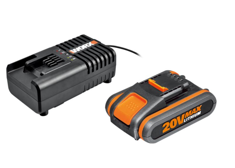 Zestaw akumulator + ładowarka Worx WA3601 20 V 2.0 Ah