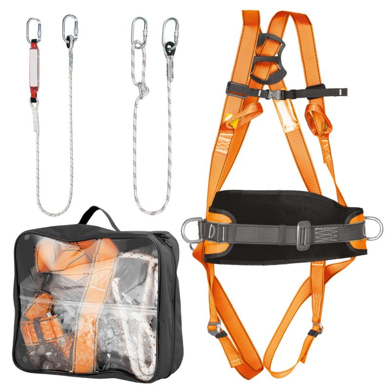 Zestaw asekuracyjny NEO TOOLS z pasem biodrowym i amortyzatorem 1 kpl