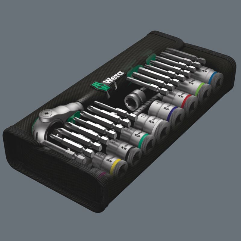 Zestaw bitów z Grzechotka Wera Zyklop Speed 3/8" w zestawie metrycznym, 29 części, 05004046001, 1szt.