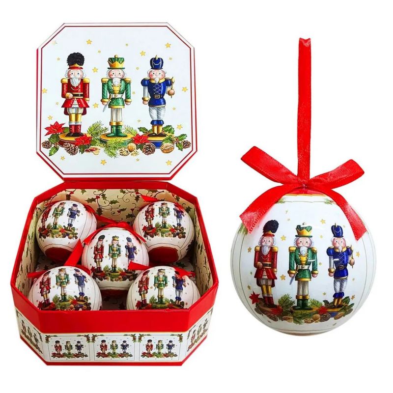 Zestaw bombek choinkowych Dziadek do orzechów HowHomely retro klasyczne 7,5 cm 1 kpl.