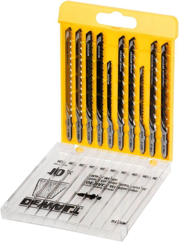 Zestaw brzeszczotów do drewna DeWalt 10 szt.