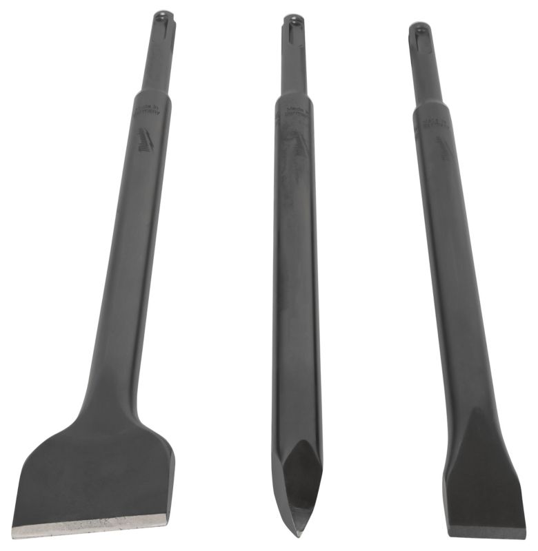 Zestaw dłut budowlanych Milwaukee SDS do betonu skuwania 250mm 3 elem 1szt