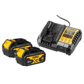 Zestaw DeWalt ładowarka i akumulator 2 x 4 Ah 18 V XR