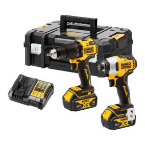 Zestaw DeWalt wiertarko-wkrętarka + zakrętarka udarowa 18 V 2 x 4,0 Ah