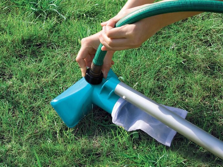Zestaw do czyszczenia basenu INTEX 28002, teleskopowy kij do 239 cm + siatka i odkurzacz do dna, komplet 3 elementów