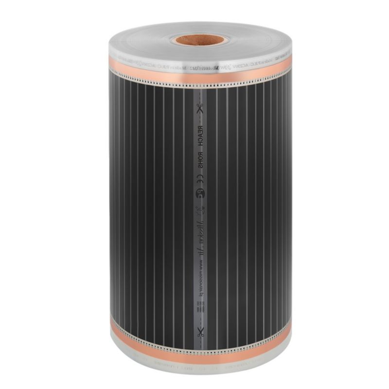 Zestaw folii grzewczej Mission Air na podczerwień SILVER 160W 18m²,szer.50cm +Libra Czarny 1szt