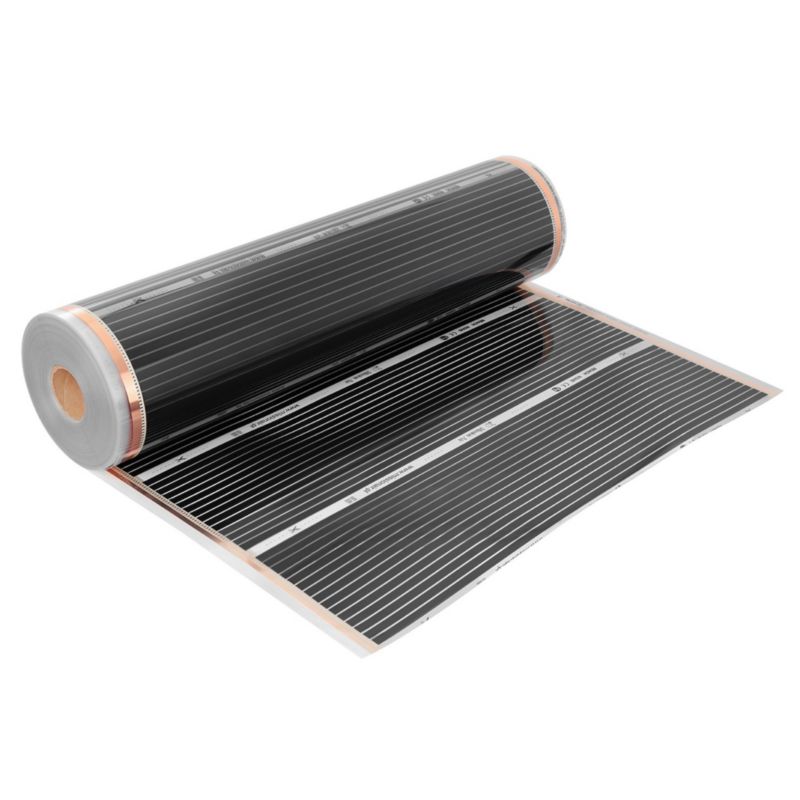 Zestaw folii grzewczej na podczerwień Mission Air Silver 160W 1m² szer.100cm +Aries Czarny 1 szt