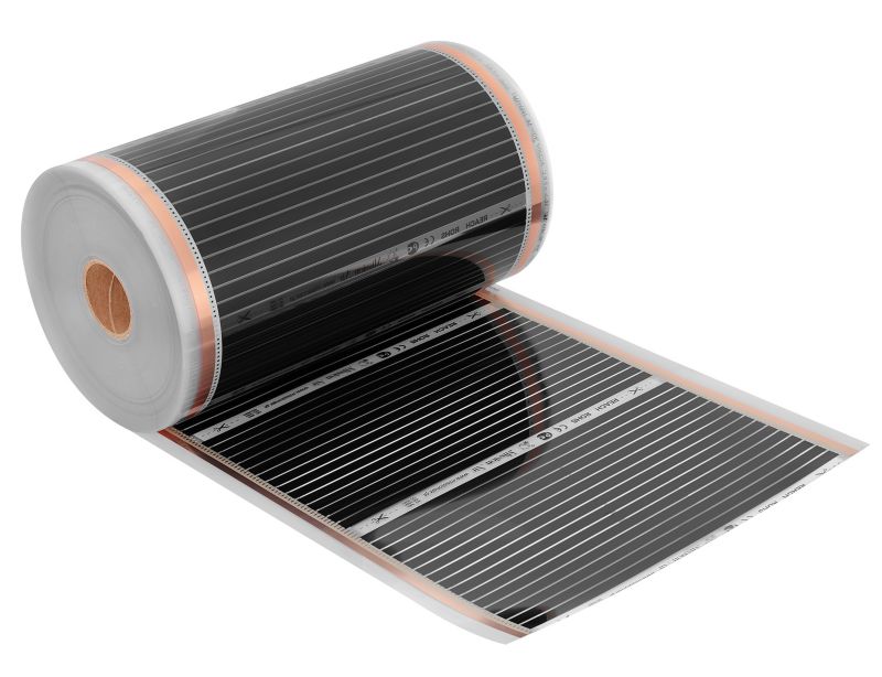 Zestaw folii grzewczej na podczerwień Mission Air Silver 160W 5m²,szer.50cm +Aries Czarny 1 szt