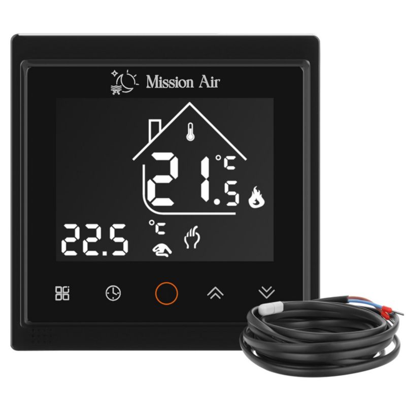 Zestaw folii grzewczej na podczerwień SILVER 160W Mission Air 5m²,szer.100cm +Libra Czarny 1 szt