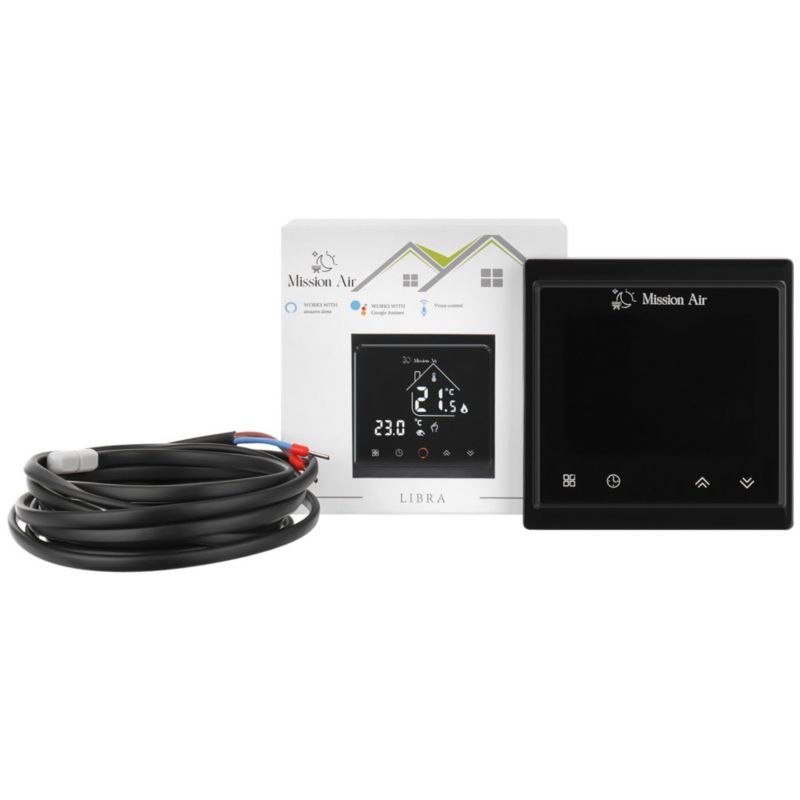 Zestaw folii grzewczej na podczerwień SILVER 160W Mission Air 5m²,szer.100cm +Libra Czarny 1 szt
