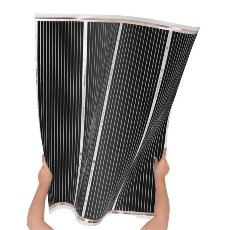 Zestaw folii grzewczych na podczerwień Mission Air IR SILVER 160W 1m²,szer.100cm + Taurus Czarny 1szt