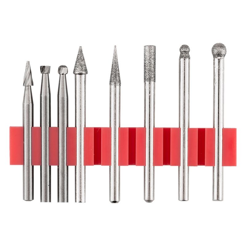 Zestaw Graphite frezów diamentowych do miniszlifierki, 8 szt.