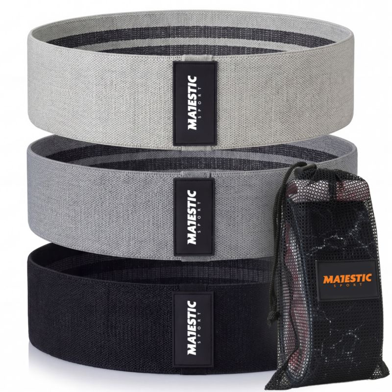 Zestaw gum do ćwiczeń Majestic Sport HIP BAND szare 1 szt.