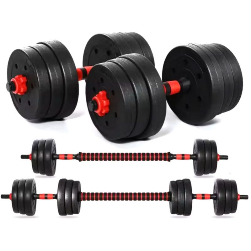 ZESTAW HANTLI 20kg 2x 10kg + GRYF Fixem 1szt.