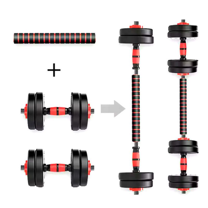 ZESTAW HANTLI 20kg 2x 10kg + GRYF Fixem 1szt.
