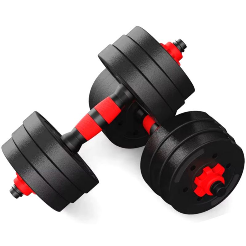 ZESTAW HANTLI 20kg 2x 10kg + GRYF Fixem 1szt.