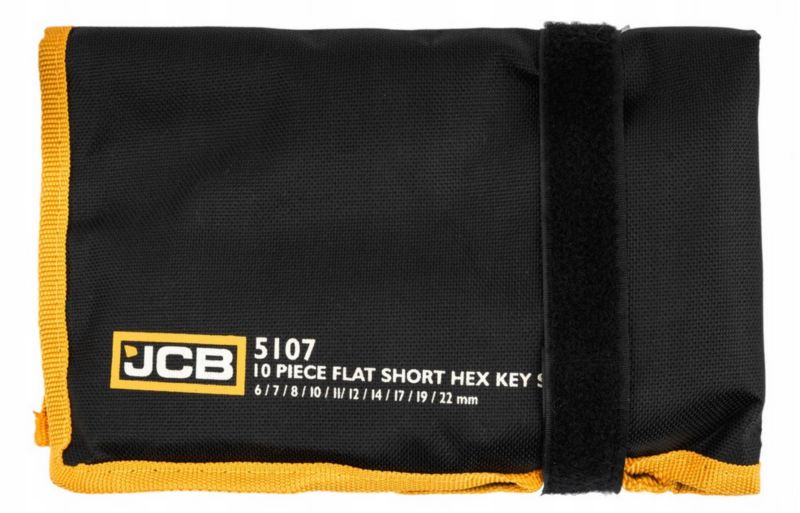 Zestaw  JCB klucze imbusowe wkrętaki imbusy krótkie crv płachta 10el 6-22mm  1szt.