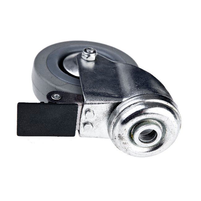 Zestaw jezdny meblowy śr. 75 mm / 60 kg otwór obrotowy z hamulcem