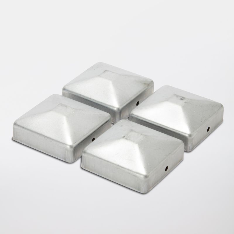 Zestaw kapturków Blooma metalowy 7,1 x 7,1 cm ocynk 4 szt.