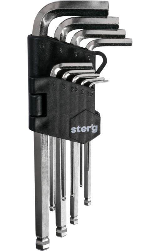 Zestaw kluczy imbusowych STER'G 1.5-10 mm, 9 szt.