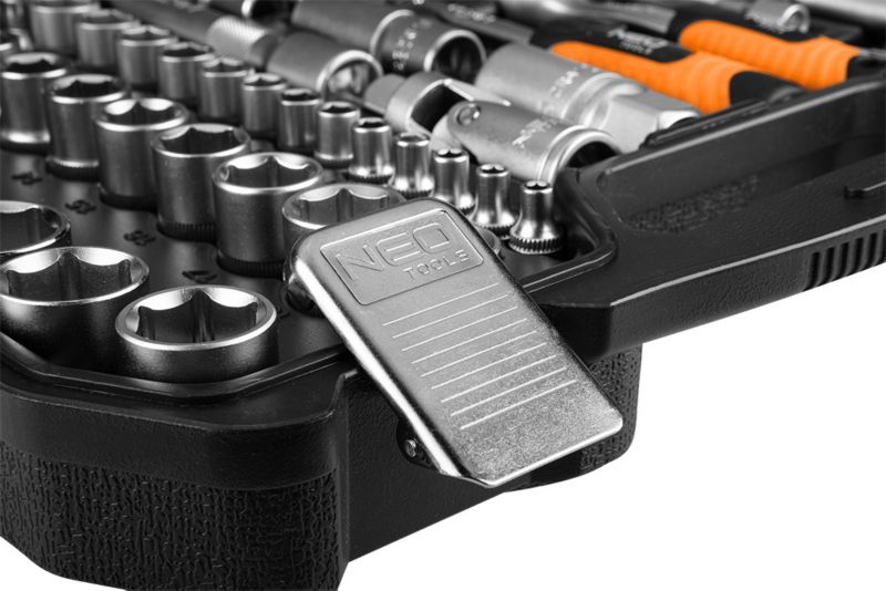 Zestaw kluczy nasadowych Neo Tools 1/2", 1/4" CrV 110 elementów 1 kpl.