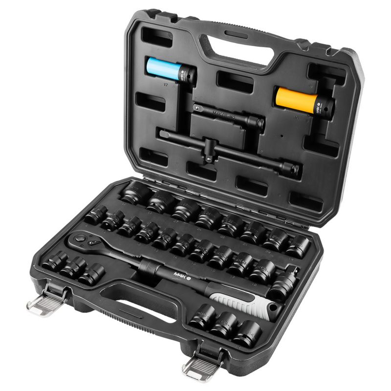 Zestaw kluczy nasadowych NEO TOOLS 1/2" 31 elementów M4K 1 kpl
