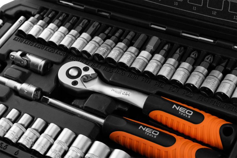 Zestaw kluczy nasadowych Neo Tools 1/4" 38 szt.