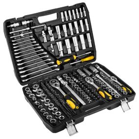 Zestaw kluczy nasadowych Topex 1/2", 3/8", 1/4" CrV 219 elementów 1 kpl.