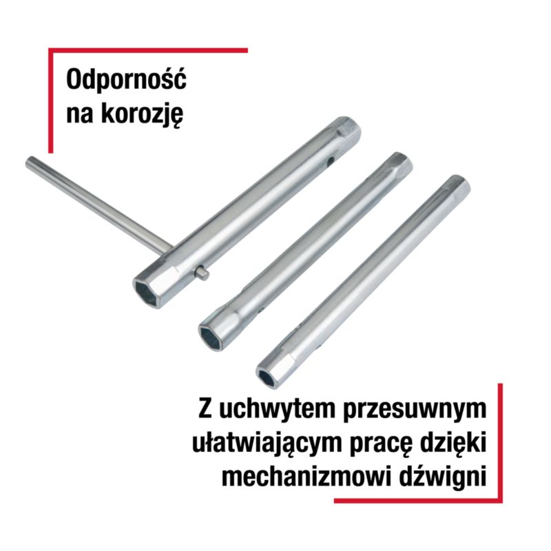 Zestaw kluczy rurowych Forge Steel 8-13 mm 3 sztuki