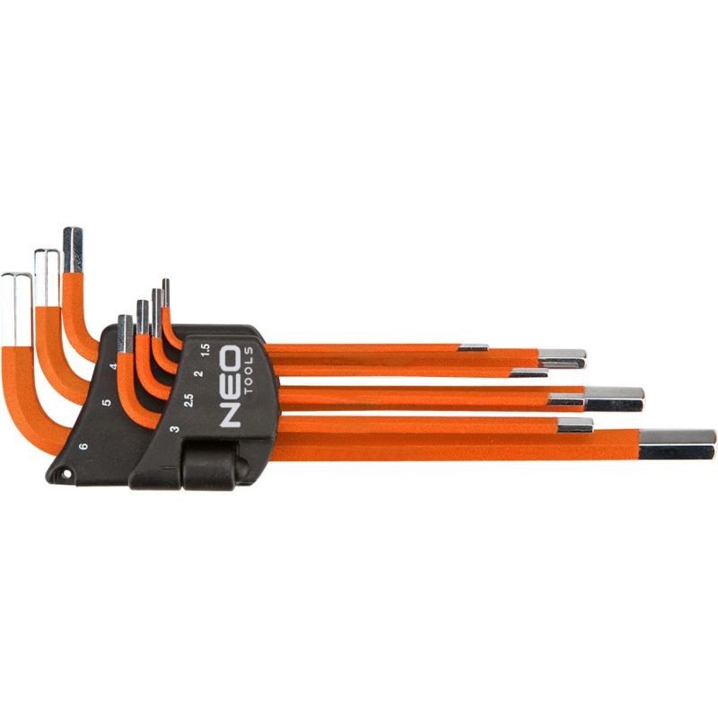 Zestaw kluczy sześciokątnych NEO TOOLS rozm. 1.5 do 6 mm srebrny 1 kpl.