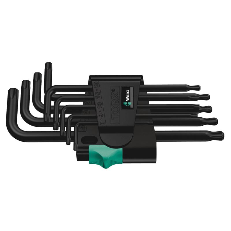 Zestaw kluczy trzpieniowych Wera TORX, BlackLaser, 9 części, 05024242001 Wera, 1szt.