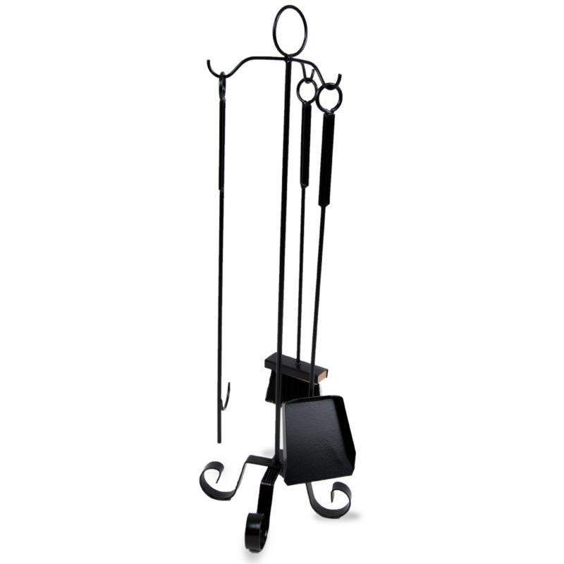 Zestaw kominkowy Dąstal metalowy czarny 75 cm 1 szt.