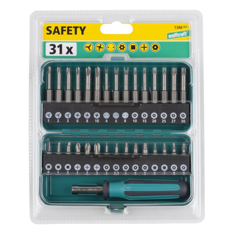 Zestaw końcówek do wkrętarki Wolfcraft Gmbh 1386000 31 elementów