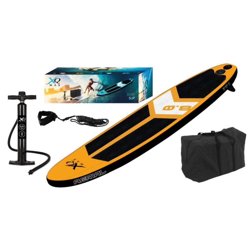 Zestaw -  Koopman deska sup 90kg dmuchana Surf 245X57X10cm  pomarańczowa 1szt.